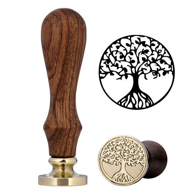 Tree Of Life Wax Seal Stamp, Yoption Vintage Retro Life Tree Wax Stamp Classic Seal Wax Stamp, Great for Embellishment of Cards Envelopes, Invitations, Wine Packages, Gift Idea (Tree Of Life)