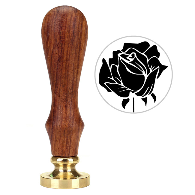 The Rose Seal Wax Stamp, Yoption Vintage Retro Romantic The Rose Sealing Wax Seal Stamp, Great for Embellishment of Cards Envelopes, Invitations, Wine Packages, Gift Idea (The Rose #4)