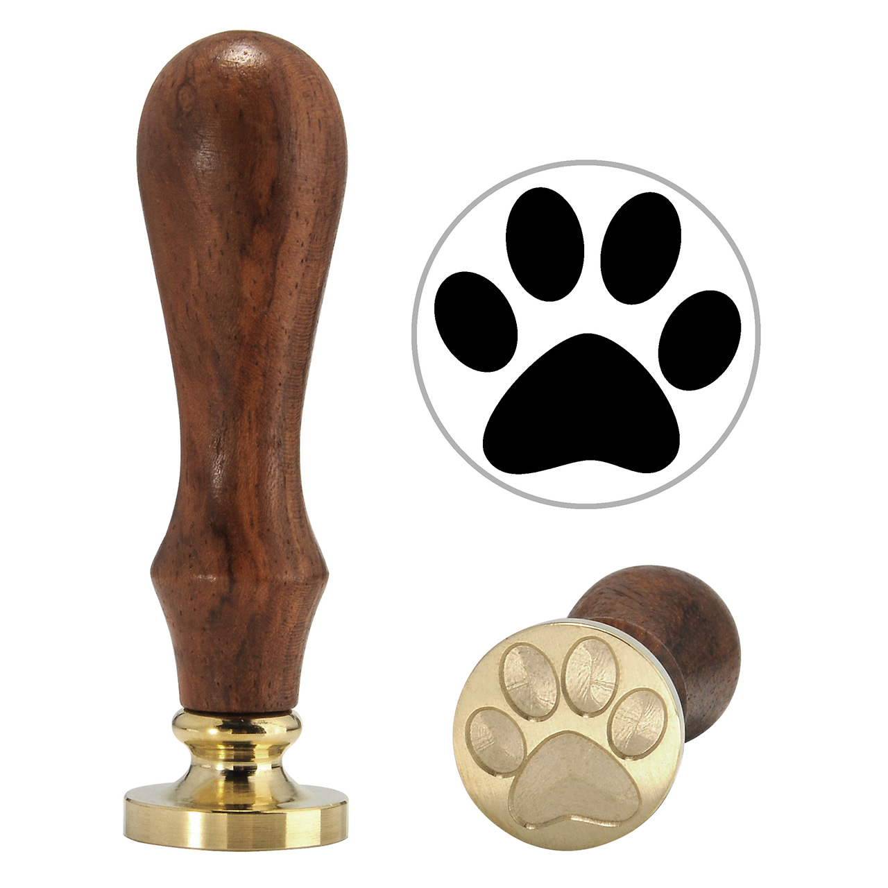 Lovely Dog Paw Wax Stamp, Yoption Vintage Retro Lovely Dog Paw Sealing Wax Seal Stamp, Great for Embellishment of Cards Envelopes, Invitations, Wine Packages, Gift Idea (Dog Paw)