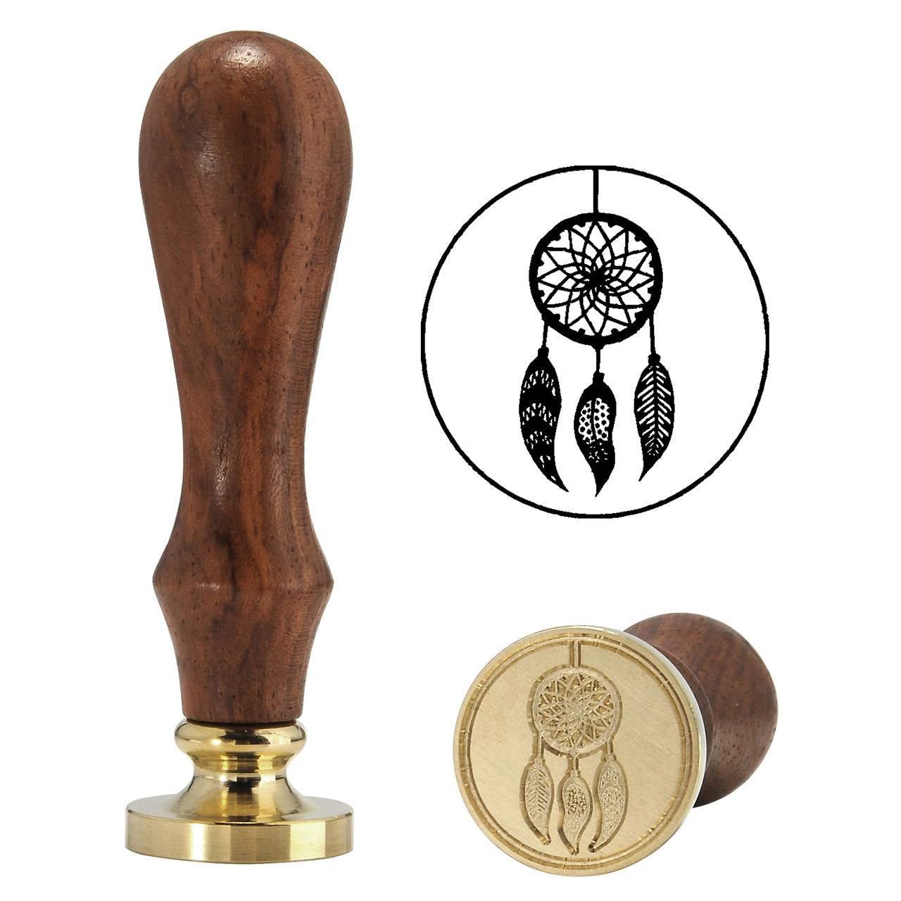 Dream Catcher Wax Stamp, Yoption Vintage Retro Dream Catcher Sealing Wax Seal Stamp, Great for Embellishment of Cards Envelopes, Invitations, Wine Packages, Gift Idea (Dream Catcher) 