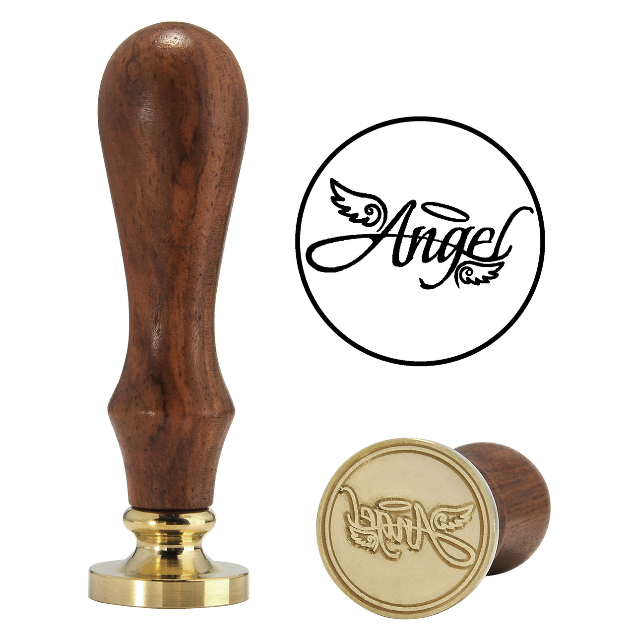 Secret Angel Wax Stamp, Yoption Vintage Retro Romantic Angel Sealing Wax Seal Stamp, Great for Embellishment of Cards Envelopes, Invitations, Wine Packages, Gift Idea (Angel)